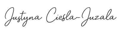Podpis Justyna Cieśla-Juzala